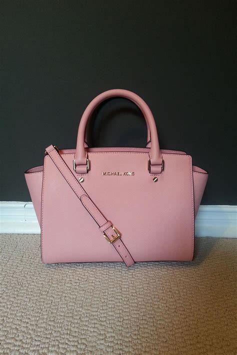 pink michael kors purse tote|Michael Kors large pink bag.